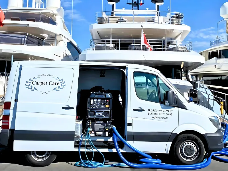 nettoyage de tapis de yacht à Antibes